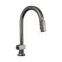 Brizo 63022LF-BNXLHP Pull-Down Faucet With Arc Spout Less Handle Brilliance Black Onyx