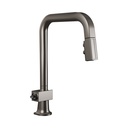 Brizo 63023LF-BNXLHP Pull-Down Faucet With Square Spout Less Handle Brilliance Black Onyx