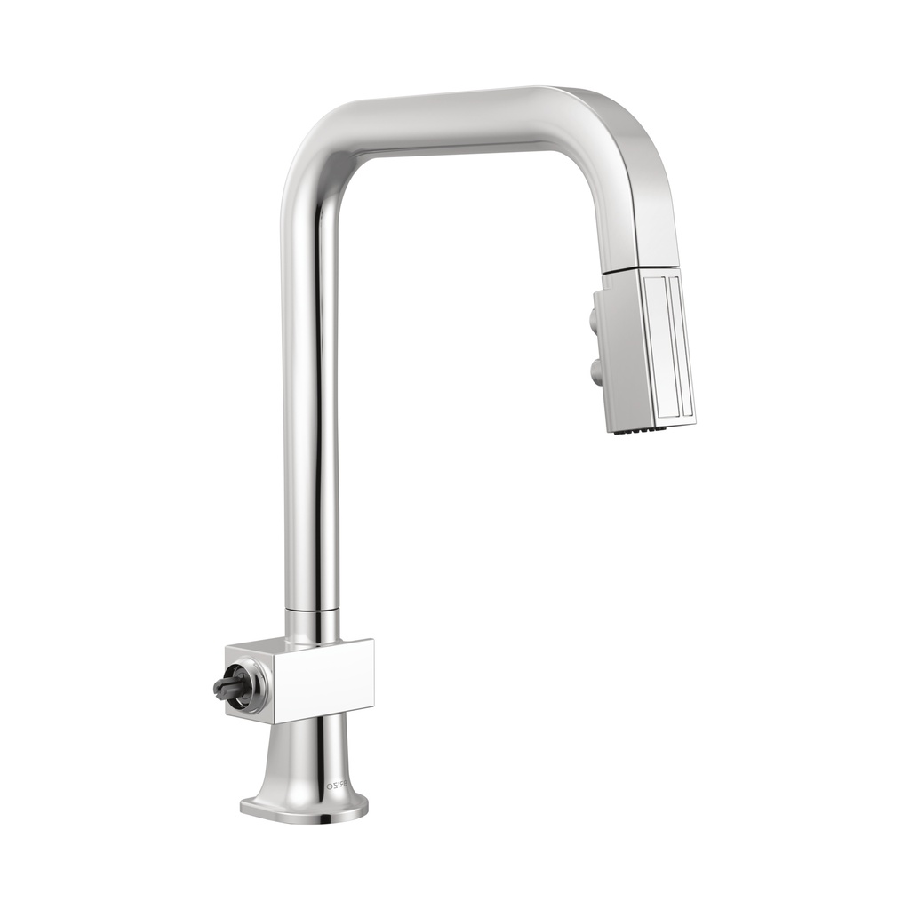 Brizo 63023LF-PCLHP Pull-Down Faucet With Square Spout Less Handle Polished Chrome