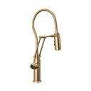 Brizo 63121LF-PGLHP Articulating Kitchen Faucet Less Handle Brilliance Polished Gold