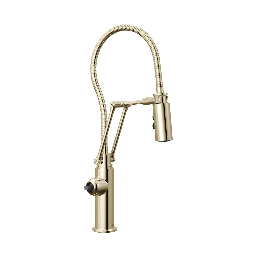 Brizo 63121LF-PNLHP Articulating Kitchen Faucet Less Handle Brilliance Polished Nickel