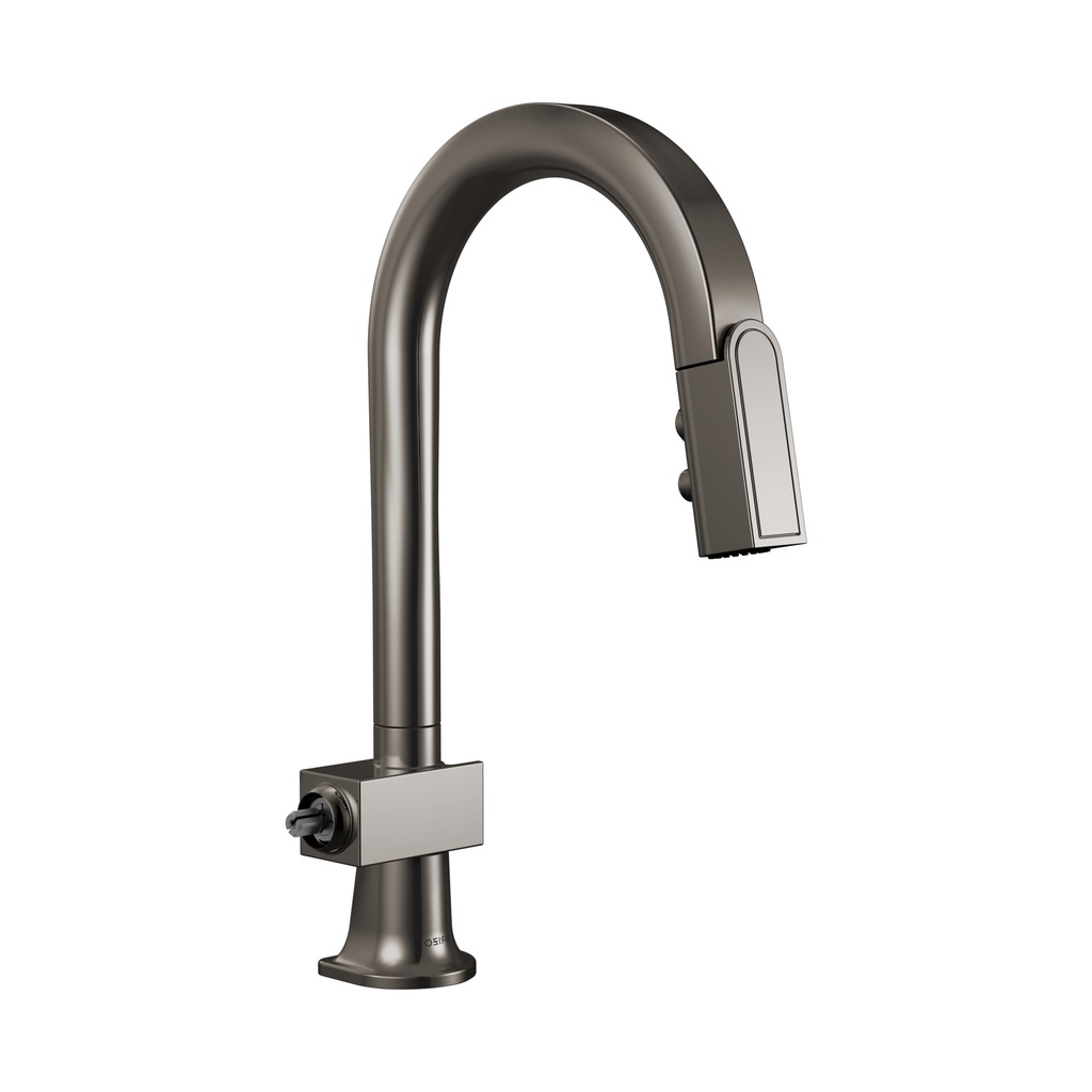 Brizo 63922LF-BNXLHP Pull-Down Prep Faucet With Arc Spout Less Handle Brilliance Black Onyx