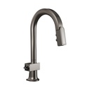 Brizo 63922LF-BNXLHP Pull-Down Prep Faucet With Arc Spout Less Handle Brilliance Black Onyx