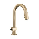 Brizo 63922LF-GLLHP Pull-Down Prep Faucet With Arc Spout Less Handle Brilliance Luxe Gold
