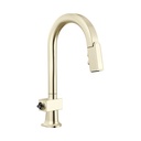 Brizo 63922LF-PNLHP Pull-Down Prep Faucet With Arc Spout Less Handle Brilliance Polished Nickel