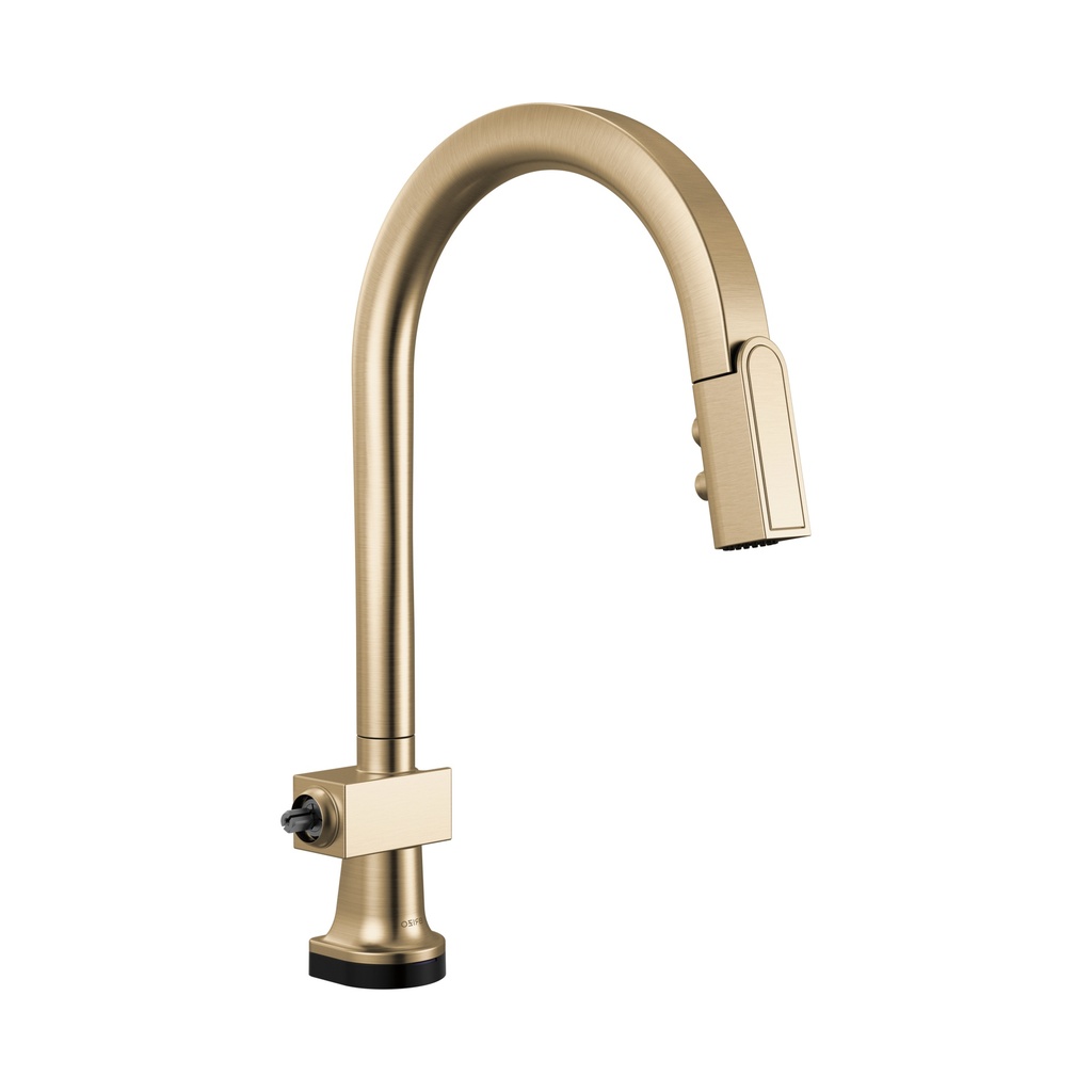Brizo 64022LF-GLLHP Smarttouch Pull-Down Faucet With Arc Spout Less Handle Brilliance Luxe Gold