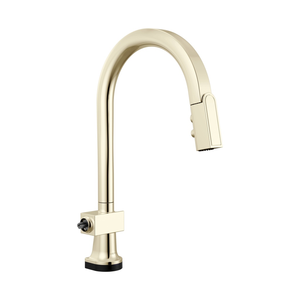 Brizo 64022LF-PNLHP Smarttouch Pull-Down Faucet With Arc Spout Less Handle Brilliance Polished Nickel