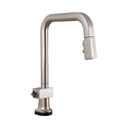 Brizo 64023LF-SSLHP Smarttouch Pull-Down Faucet With Square Spout Less Handle Brilliance Stainless