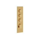 Aquabrass SR3392PGD Alpha Square Trim Set T12003 Valve Polished Gold