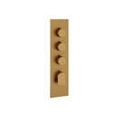 Aquabrass SR3392BGD Alpha Square Trim Set T12003 Valve Brushed Gold