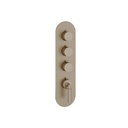 Aquabrass R3348BN Aria Round Trim Set T12003 Valve Brushed Nickel