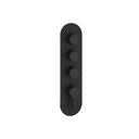 Aquabrass R3347BK Ariston Round Trim Set T12003 Valve Black