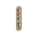 Aquabrass R3347BN Ariston Round Trim Set T12003 Valve Brushed Nickel