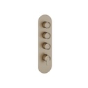 Aquabrass R3367BN C67 Round Trim Set T12003 Valve Brushed Nickel