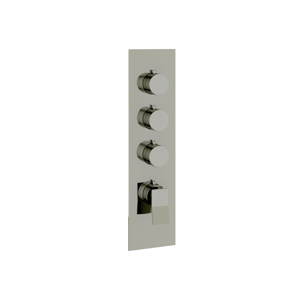 Aquabrass SR3319PN Chicane Square Trim Set T12003 Valve Polished Nickel