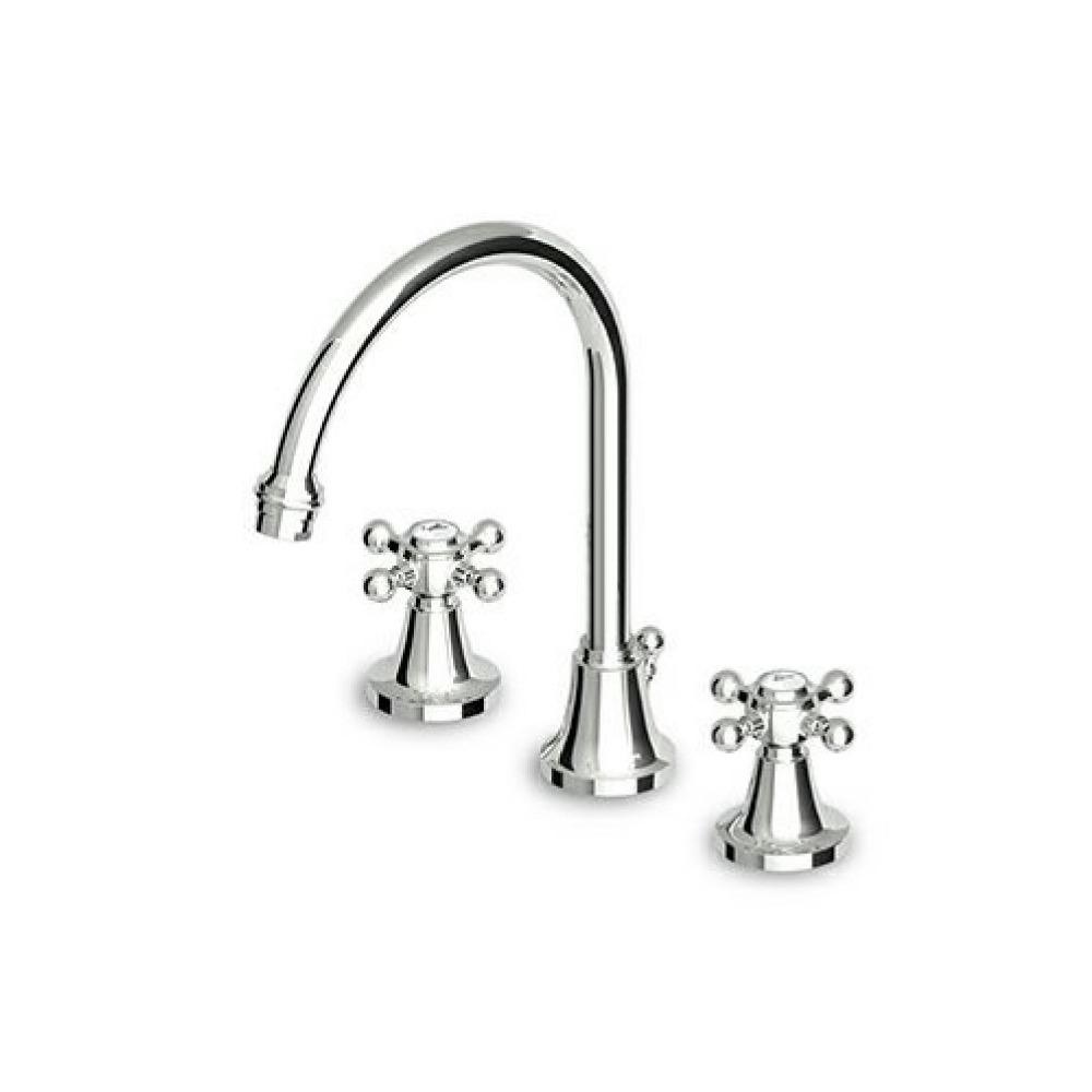 Zucchetti ZAG406.195E Agor Three Hole Basin Mixer Fixed Spout Chrome