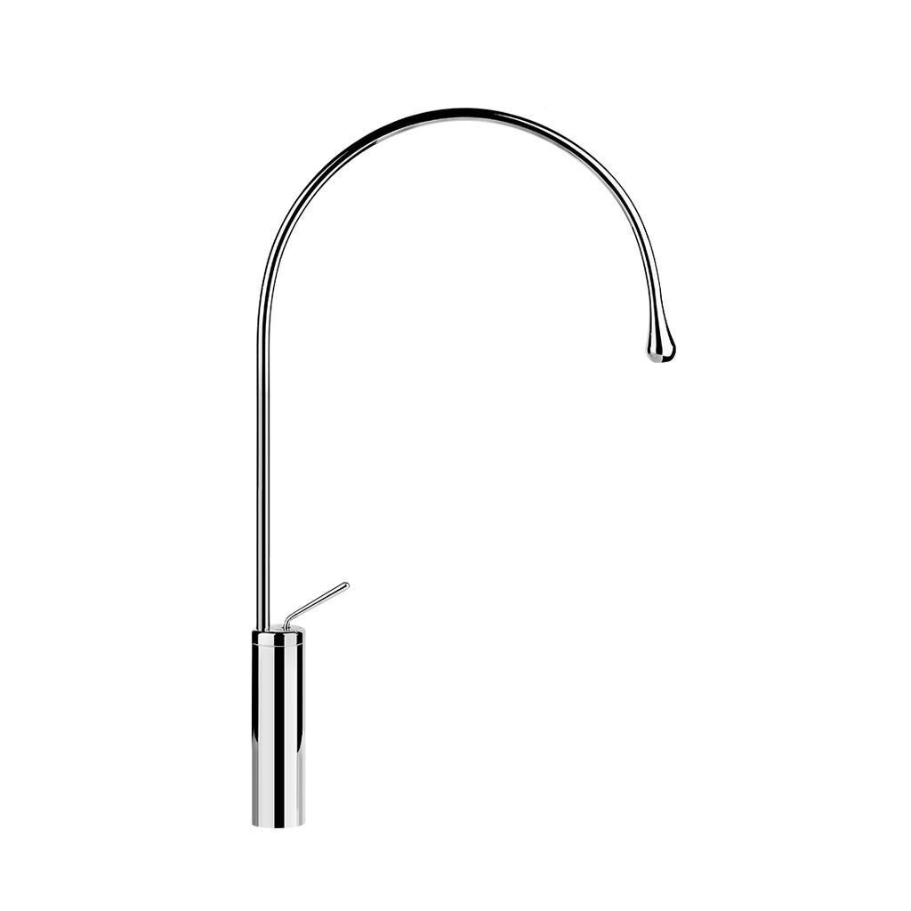 Gessi 35210 Goccia Tall Single Lever Washbasin Mixer Without Pop Up Chrome