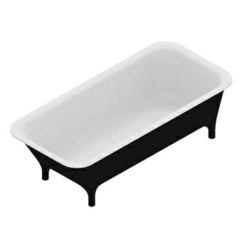KOS 1MP202NE.1900 Morphing Collection Free Standing Bathtub Black
