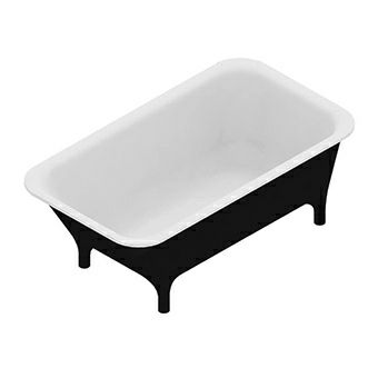 KOS 1MP204NE.1900 Morphing Collection Free Standing Bathtub Black