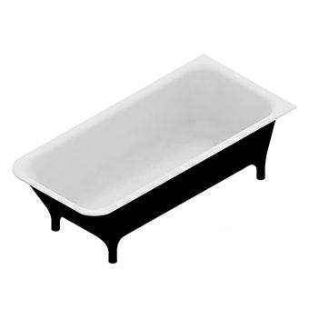 KOS 1MP302NE.1900 Morphing Collection Free Standing Bathtub Black