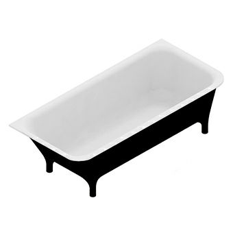 KOS 1MP303NE.1900 Morphing Collection Free Standing Bathtub Black