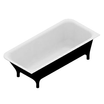 KOS 1MP304NE.1900 Morphing Collection Free Standing Bathtub Black