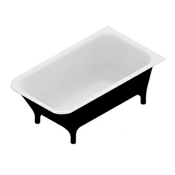KOS 1MP305NE.1900 Morphing Collection Free Standing Bathtub Black