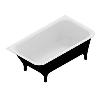 KOS 1MP306NE.1900 Morphing Collection Free Standing Bathtub Black