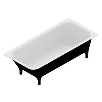 KOS 1MP402NE.1900 Morphing Collection Free Standing Bathtub Black