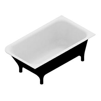 KOS 1MP405NE.1900 Morphing Collection Free Standing Bathtub Black