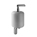 Gessi 38013 Goccia Wall Mounted Ceramic Liquid Soap Dispenser White Gres