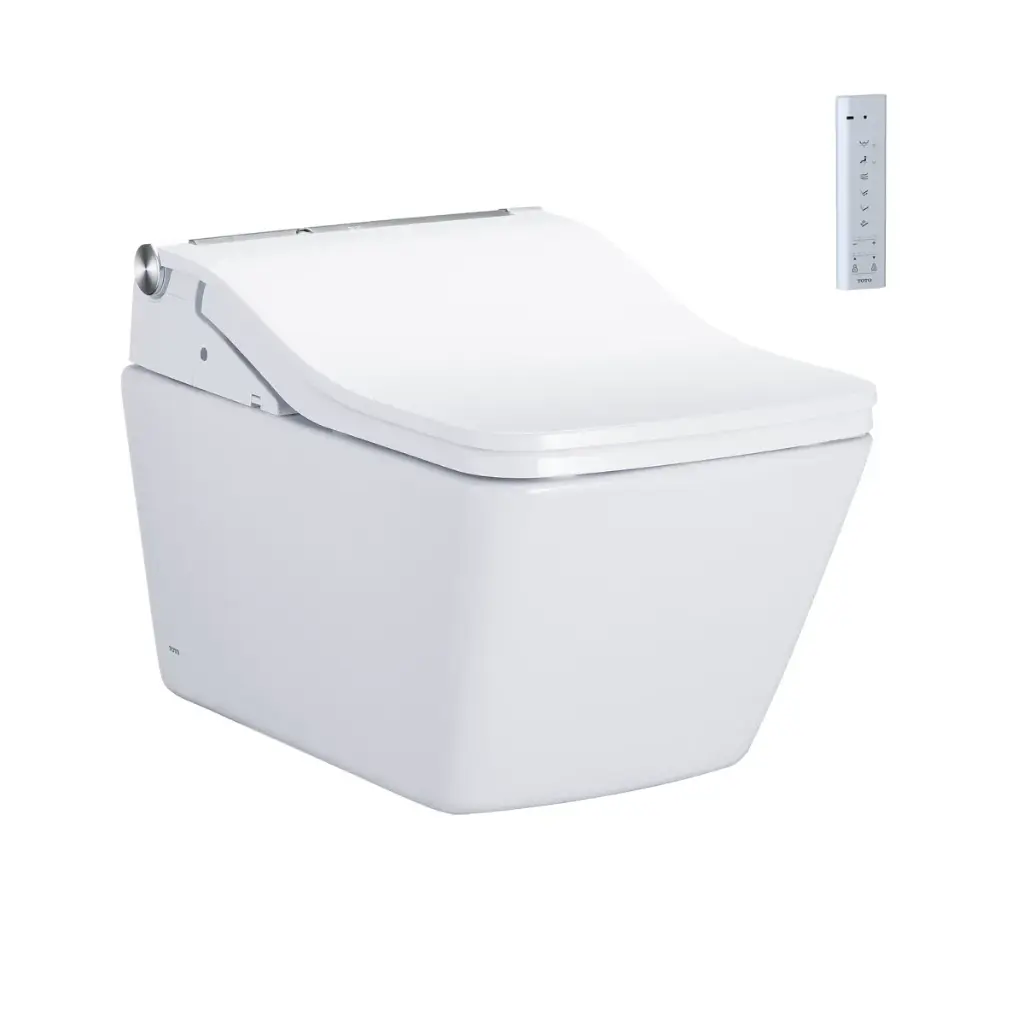 TOTO CWT4494549CMFGNA#MS SW Wall Hung Toilet With Auto Flush Washlet Cotton