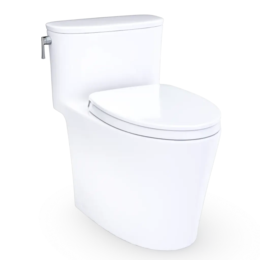 TOTO MS686124CEFRG#01 Aurora One Piece Toilet Right Lever Cotton