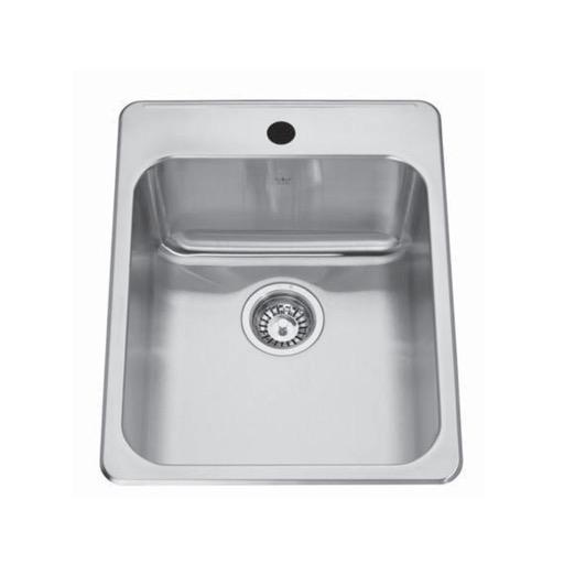 Kindred QSLA2217/8 22 x 17 Single Bowl Drop In Sink 1 Hole