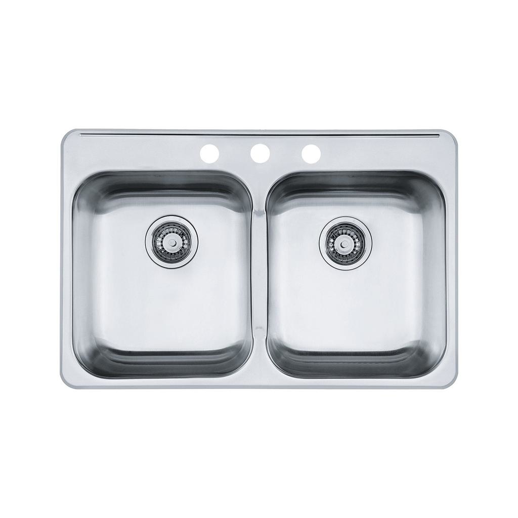 Kindred RDL5279-3 Reginox Tm 20G Ss Dbl 3Hole
