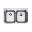 Kindred RDL2031-3 Reginox Tm 20G Ss Dbl 3 Hole