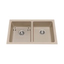 Kindred KGD2U-9CH Granite Undermount Single Bowl Champagne Includes Grid