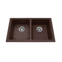 Kindred KGD1U-8ES Granite Undermount Double Sink Espresso Includes Grid