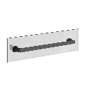 Gessi 38918#299 Glass Shower Door Pull Matte Black