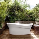 Victoria + Albert Pescadero Freestanding Tub Left Drain With Overflow Standard White