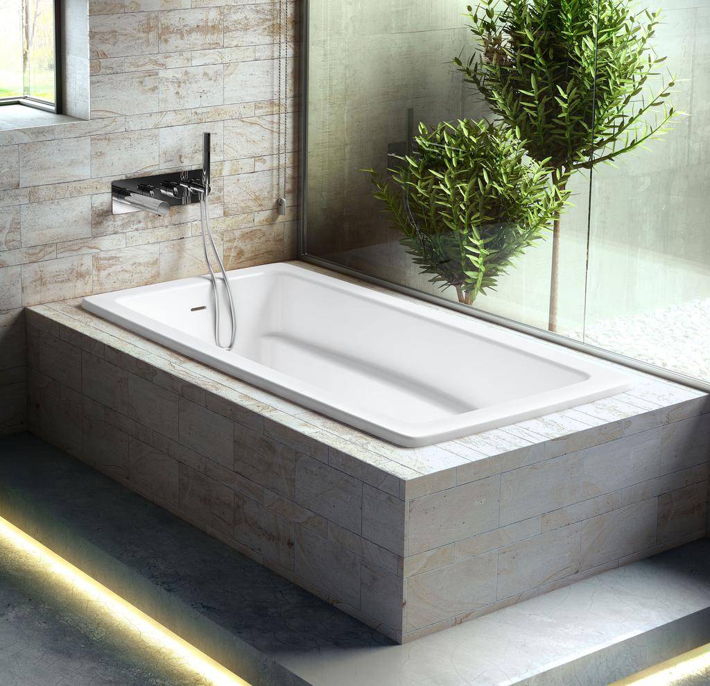 Victoria + Albert Rossendale 6636 Drop In Tub With Overflow Standard White