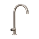 Brizo 63075LF-SSLHP-OD Odin Deck Mount Faucet With Arc Spout Less Handle Stainless Steel