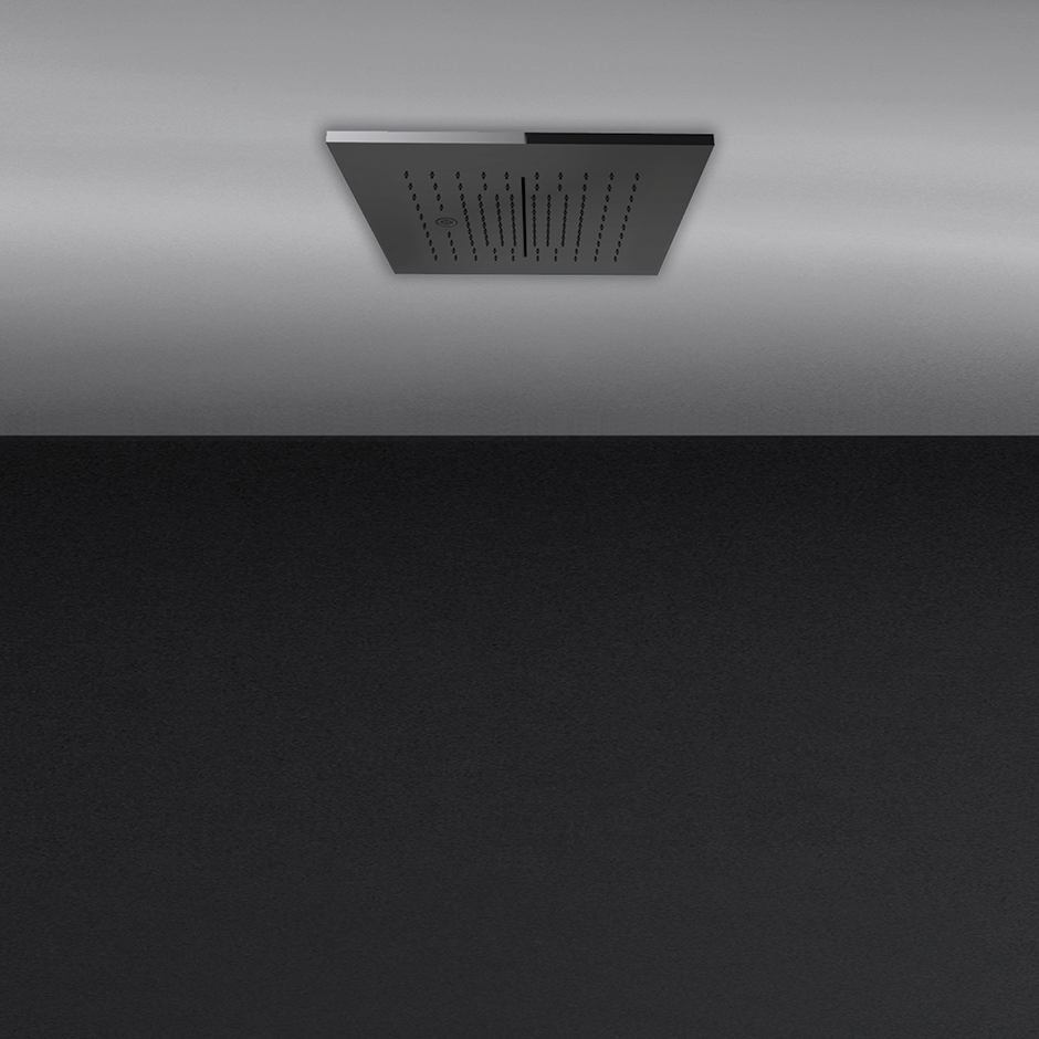 Gessi 57807 13-3/4 Multifunction System For False Ceiling Installation Mirror Steel