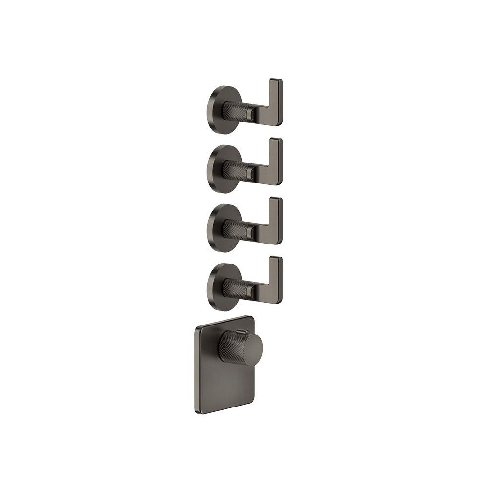 Gessi 58218 Inciso Trim Parts Only External Parts For Thermostatic With 4 Volume Controls