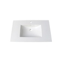 Fairmont Designs TC-3722W8 36&quot; Ceramic Vanity Top w/Bowl 8&quot; Widespread - White