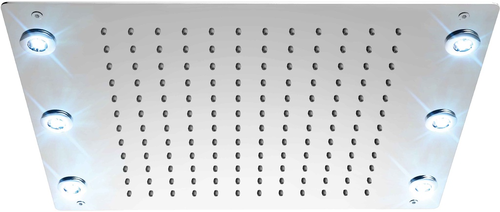 Tenzo CTS-1317L-CR Ceiling Shwr Head 33X43Cm [13X17In] Led (6X) Chrome