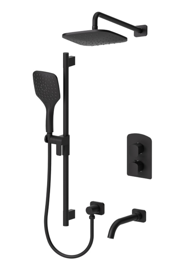 Tenzo DET33-501145-MB Delano T-Box Kit 3 Functions Thermo Mat Black Finish