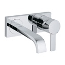 Grohe 1930000A Allure Two Hole Wall Mount S Size Bathroom Faucet Chrome