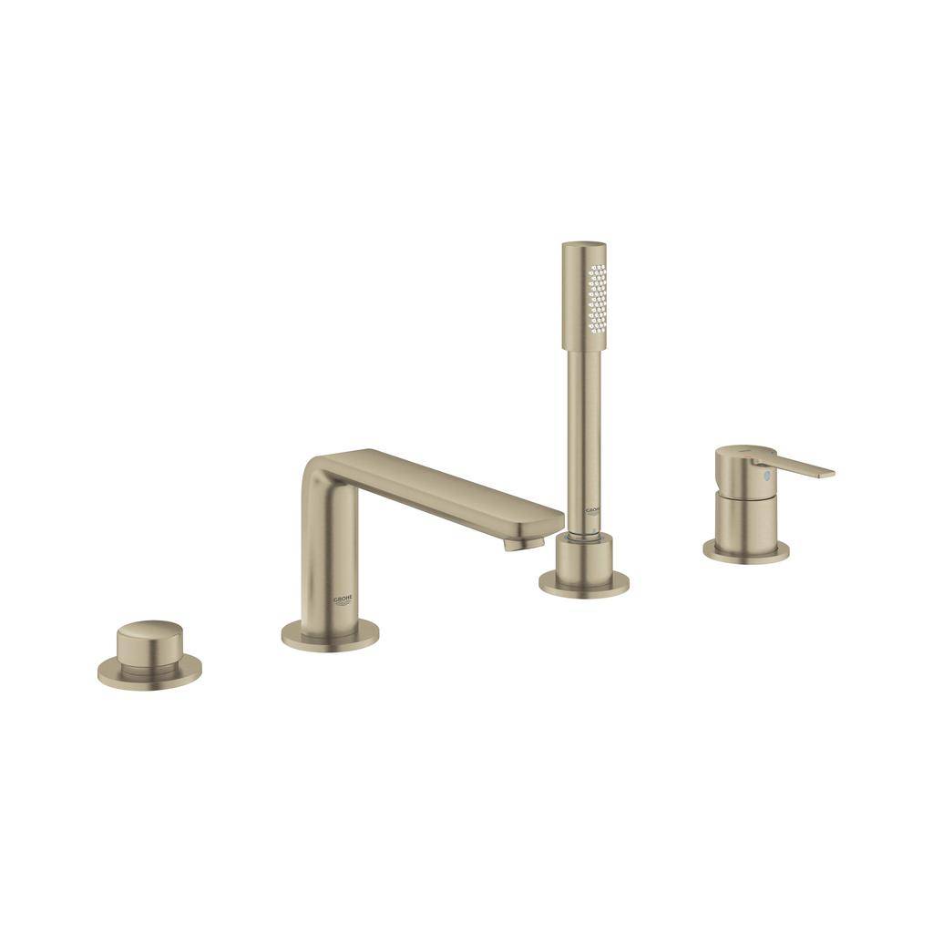 Grohe 19577EN1 Lineare Four Hole Bathtub Faucet With Handshower Brushed Nickel