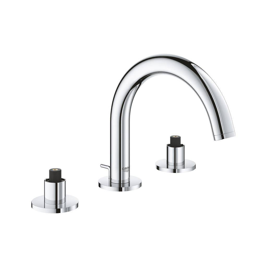 Grohe 20072003 Atrio 8 Widespread Two Handle Bathroom Faucet S Size Chrome - USE NEW CODE 20660000